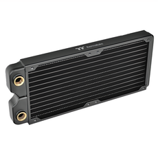 thermaltake 曜越 Pacific 水冷 銅冷排 特薄型 C240 電腦散熱, CL-W227-CU00BL-A, 黑色, 1個