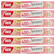 楓康 耐高溫鋁箔紙, 30cm x 15m, 6個