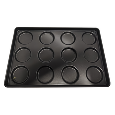 SaNNeNg 三能 1000系列 不沾4吋12連平底漢堡烤盤 SN1617 600 x 400 x 40mm, 60cm, 1個