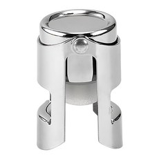 AHOYE 不鏽鋼雙耳高密封紅酒瓶塞, 1個, 銀色