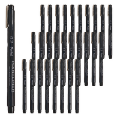 Pentel 飛龍文具 POINTLINER 代針筆 12支裝, S20P-2A, 3盒