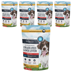 Bailey+Co 倍立 犬用凍乾零食，紐西蘭優質凍乾系列, 草飼羊肝, 70g, 5包