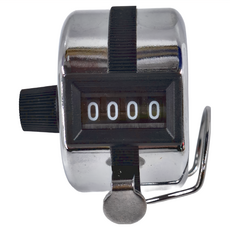 YUANSHIN 計數器 鋼材+塑膠材質, 1個, 銀色