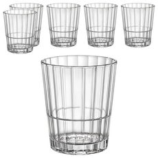Bormioli Rocco 牛津可疊式強化威士忌杯312ml - 節省空間, 6個