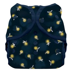 THIRSTIES 壓扣防水尿布兜 尺碼1 (3-8kg) 100%聚酯纖維, Lightning Bug, 1件