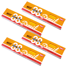 LIBERTY 利百代 88 高級皮頭鉛筆 六角桿, 黃色 HB, 單一顏色, 4盒