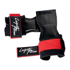 Lexports Fitness 勵動風潮 專業重訓健身皮革拉力帶 PRO & FIT, PRO S~M, 熱情紅, 1雙