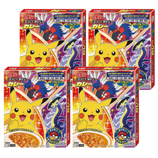 丸美屋 玉米甘口咖哩 豬肉+玉米 寶可夢 Set, 160g, 4盒