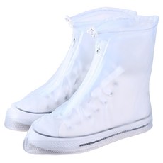 利雨 防雨鞋套, PVC材質, 防水耐磨防滑環保, 四色可選, 1雙, 白色