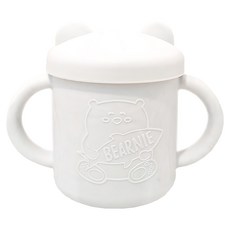 Little Bearnie 矽膠學習杯，適用於6個月以上的寶寶，耐熱-20°C~220°C, 大理石, 200ml, 1個