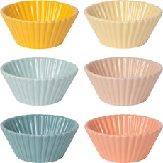 Now Designs 陶瓷布丁烤杯6件組, 1組, 粉雲