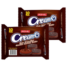 JACK'N JILL CREAM-O 夾心餅 巧克力 10入, 330g, 2袋