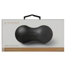 BYZOOM FITNESS 天然橡膠按摩花生球 13.5 x 6.5 x 6.5cm 0.16kg, 黑色, 1個