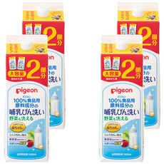 pigeon 貝親 奶瓶清潔劑補充盒 濃縮版, 1.4L, 4盒