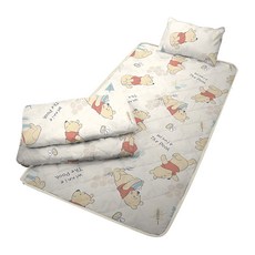 小熊維尼 睡墊三件組, 單人四季被110 x 150cm + 睡墊75 x 145cm + 枕套 + 枕芯33 x 45cm, 蜂蜜探險, 1組