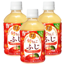 Sunpack 日本青森旬富士蘋果汁, 3瓶, 280ml, 100%蘋果原汁