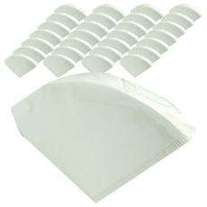 bargogo 巴果果 咖啡濾紙 雙縐布素材 1-2人份 白色 日本產, 50張, 1盒