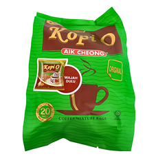 AIK CHEONG 益昌 馬來西亞濾袋式咖啡烏 黑咖啡原味 20包, 10g, 1袋