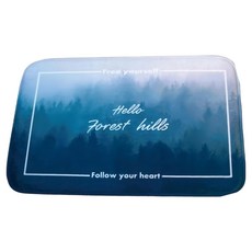 TROMSO 簡單生活 超柔軟舒適吸水防滑 地墊 M147 幽藍森林 60 x 40 x 1cm