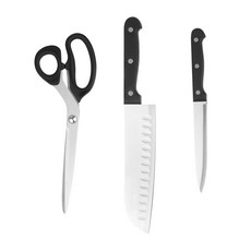 VILIVIN 廚房刀具剪刀 食刀 + 果刀 + 剪刀, 1組 三重鉚釘設計 切割鋒利 高品質工藝