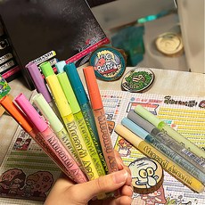 上手家居 莫蘭迪色丙烯馬克筆 色彩柔和 DIY手工藝品製作, 1盒, 12色