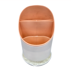 上手家居 落地式斜/直取式餐具瀝水筒, 北歐粉, 1個, 4層