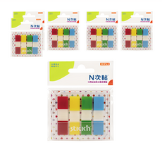 N次貼 透明標籤 抽取式, 6包, 45 x 12mm, 480張