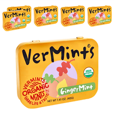 VERMINTS 美國有機清口糖 薑汁風味 6盒, 40g, 6個