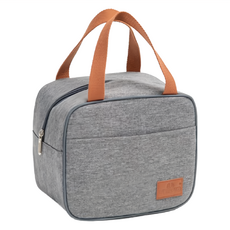 WEYOUNG 牛津布便當袋 小號方形手提袋, 保溫鋁箔, 22.5 x 15 x 19.5cm, B-8017-1, 1個