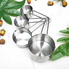 TRIARROW 三箭牌 不鏽鋼4PCS量杯 Set #430不鏽鋼 1cup 1/2cup 1/3cup 1/4cup, 24127, 1個