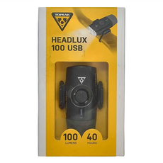 TOPEAK 充電前燈 HeadLux 100 USB, 100流明，40小時, TMS096B, 1個