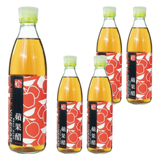 百家珍 蘋果醋，清爽酸甜，有助於維持消化順暢, 600ml, 5瓶