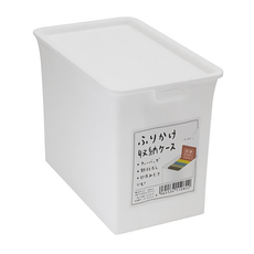 YAMADA 山田化學 掀蓋式小物收納盒 84x136x104mm 適用於茶包、顆粒湯和速溶味增湯 日本製造, 白色, 3個