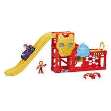 Hasbro 孩之寶 MARVEL 漫威 鋼鐵人與他的裝甲朋友 鋼鐵車庫遊戲組, 鋼鐵車庫, 1盒