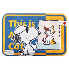 MORINO 摩力諾 SNOOPY史努比超吸水薄型止滑踏墊 SN700, 畫畫