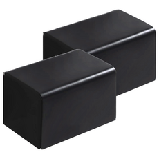 Tough 北歐風304不鏽鋼防水無痕壁掛式衛生紙架, 霧面黑色, 2個