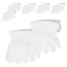 足健美襪品 精梳棉五趾襪 6雙入 尺寸20-24, 22~26cm, 白色