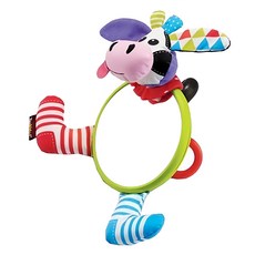 Yookidoo 我的小鏡子-乳牛-探索系列, 寶寶安全鏡，刺激觸覺發展，輕巧方便攜帶