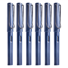 小麥購物 鋼筆 G434 15g 6支, 0.38mm, 復古藍