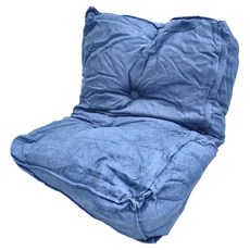 好物良品 單人 日式簡約三角形床頭腰背靠枕, 深海藍