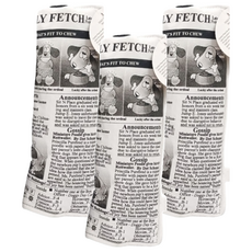 寵物夢工廠 響紙啾啾報紙玩具, 3個, 單色