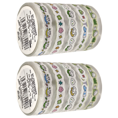 合成紙膠帶 60mm x 2m, 繽紛彩條, 2個