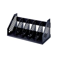 LONG HO 龍和文具 五段拆式書架 黑色 DR 221, 尺寸:450*210*210mm, HPS塑膠, 1盒