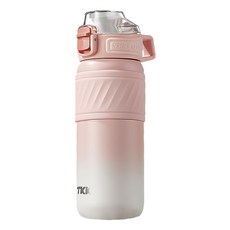 TKK漸層運動保溫杯 梨花粉 500ml, 時尚漸層色系，保溫保冷效果佳，運動辦公皆宜, 1入