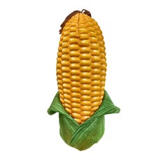 仿真玉米抱枕 創意居家擺飾 搞笑禮物 柔軟面料 可拆洗設計 優質PP棉填充, 55cm, 葉子玉米