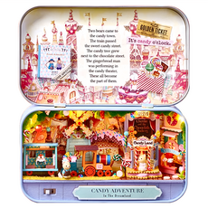 CUTE ROOM 智趣屋 DIY手作袖珍屋 Q-009 糖果奇遇 Set, 1組