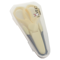 LOVE&i 隨身型陶瓷套裝, 剪刀 + 蓋子 + 鉗子 + 盒子, 黃色, 1組