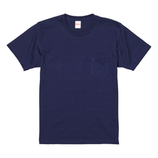 United Athle 厚磅口袋短T oversize寬版落肩 5.6oz 100%純棉, XL, 藏青