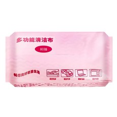 多功能清潔布 Y362 80張, 顏色隨機, 4盒