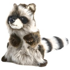 HANSA TOY 絨毛填充玩偶 浣熊手偶，絨毛/聚酯棉花材質，五歲以上適用, 50cm, 1個